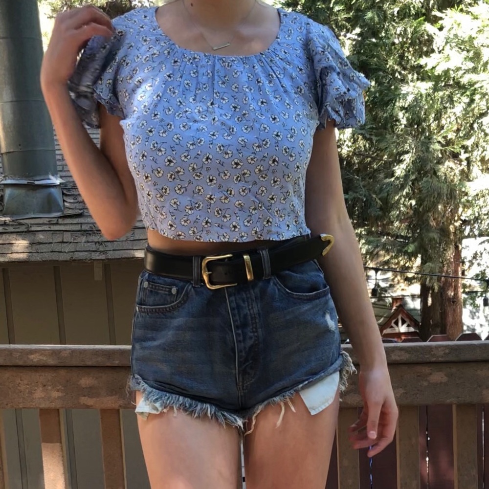 Floral crop top